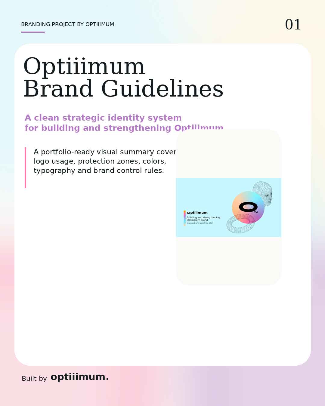Optiiimum brand guidelines cover