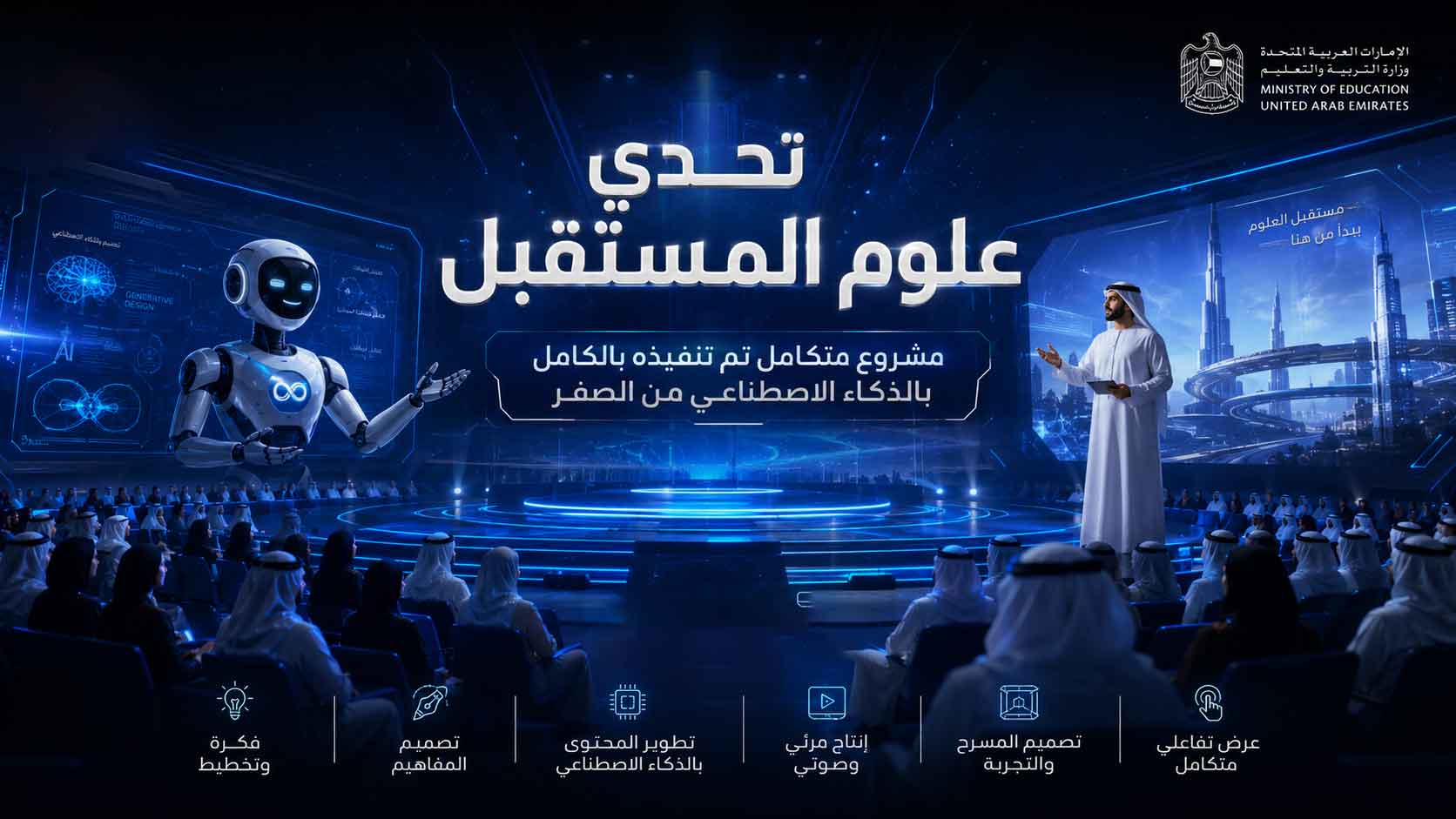 Hamdan Bin Rashid Future Science Challenge 2026 — a fully AI-generated ceremony, in 15 days. cover